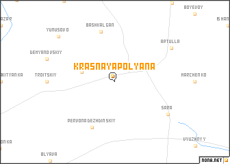 map of Krasnaya Polyana