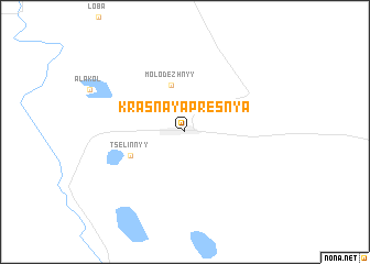 map of Krasnaya Presnya