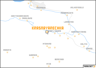 map of Krasnaya Rechka