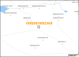 map of Krasnaya Rechka