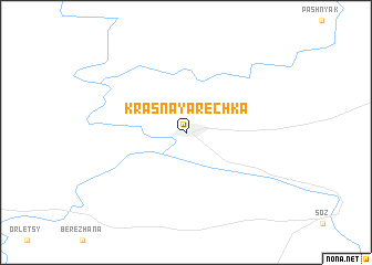 map of Krasnaya Rechka