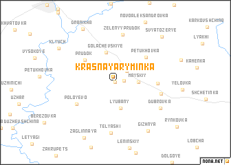 map of Krasnaya Ryminka
