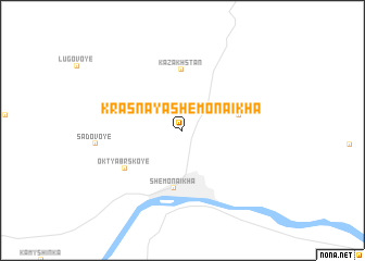 map of Krasnaya Shemonaikha