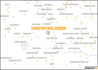 map of (( Krasnaya Sloboda ))