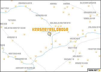 map of Krasnaya Sloboda