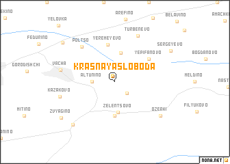 map of Krasnaya Sloboda