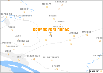 map of Krasnaya Sloboda