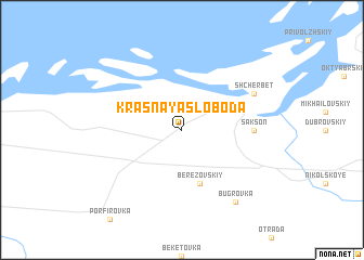 map of Krasnaya Sloboda