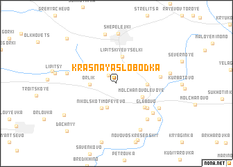 map of Krasnaya Slobodka