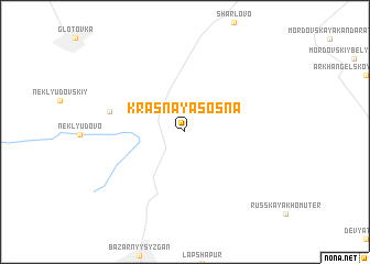 map of Krasnaya Sosna