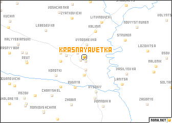 map of Krasnaya Vetka