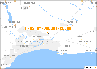 map of Krasnaya Volontarovka