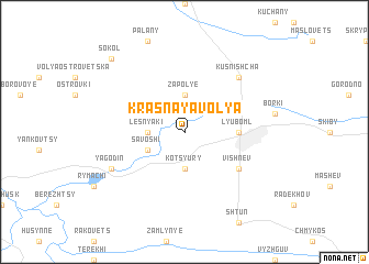 map of Krasnaya Volya