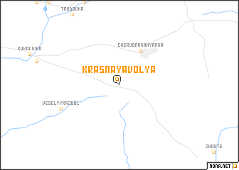 map of Krasnaya Volya