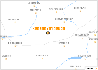 map of Krasnaya Yaruga