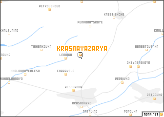 map of Krasnaya Zarya