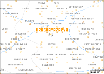 map of Krasnaya Zarya