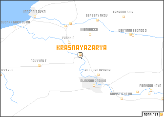 map of Krasnaya Zarya