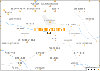 map of Krasnaya Zarya