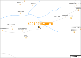 map of Krasnaya Zarya