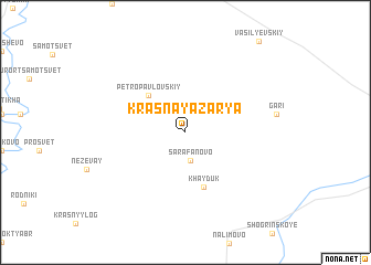 map of Krasnaya Zarya