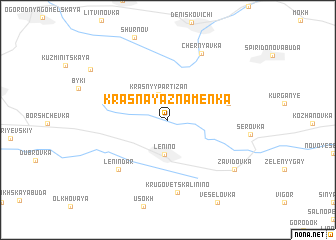 map of Krasnaya Znamenka