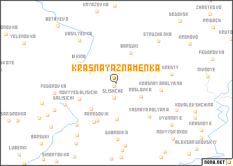 map of Krasnaya Znamenka