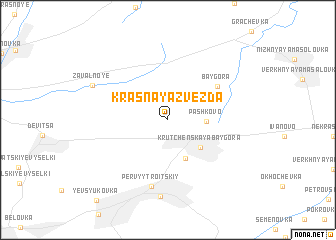 map of Krasnaya Zvezda