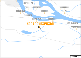 map of Krasnaya Zvezda