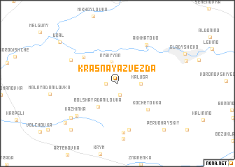 map of Krasnaya Zvezda