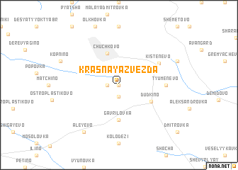 map of Krasnaya Zvezda