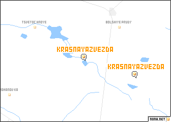 map of Krasnaya Zvezda