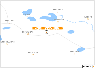 map of Krasnaya Zvezda