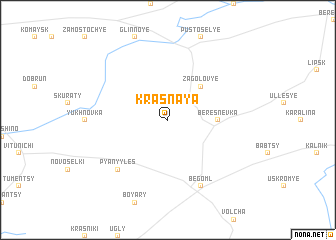 map of Krasnaya