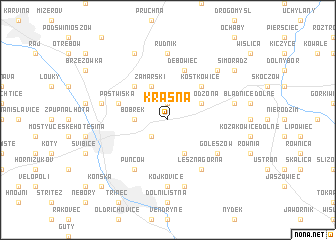 map of Krasna