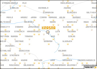 map of Krasna