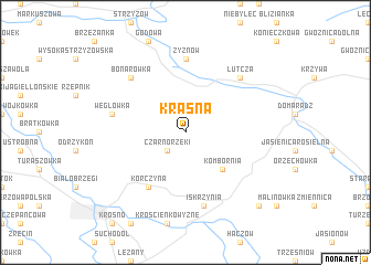 map of Krasna