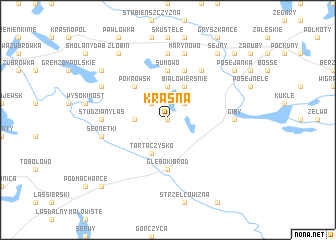 map of Krasna