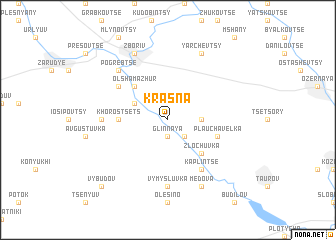 map of Krasna