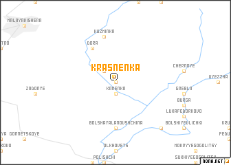 map of Krasnënka