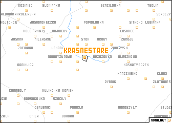 map of Krasne Stare