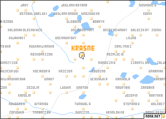 map of Krasne