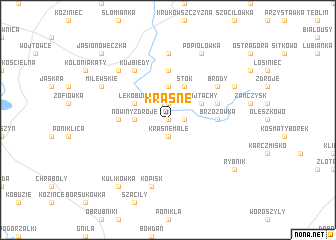 map of Krasne