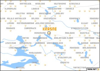 map of Krasne