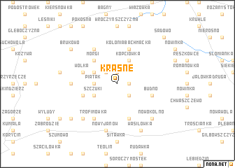 map of Krasne