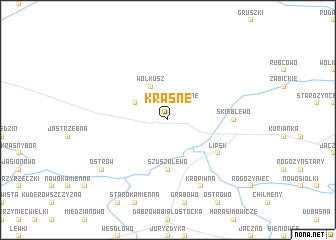 map of Krasne