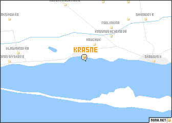 map of Krasne