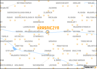 map of Kraśniczyn