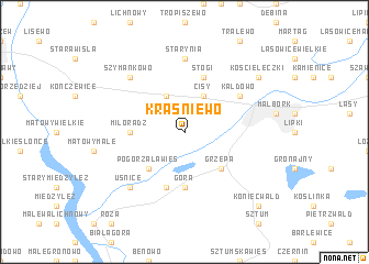 map of Kraśniewo