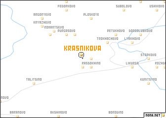 map of Krasnikova